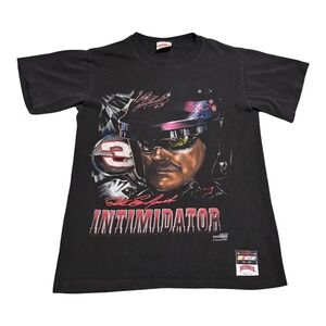 Vintage 90s Nutmeg Mills Dale Earnhardt Sr. Intimidator Black Shirt Men's Medium